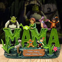 Load image into Gallery viewer, “The Love of a Mother Knows No Bounds” - Personalized Mom Plaque - A Unique Gift for Mom and Grandma Shaped Plaques PopCulturePrints
