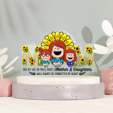 Load image into Gallery viewer, Personalized Mom Acrylic Plaque with Sunflower Design - Heartfelt Gift Shaped Plaques PopCulturePrints
