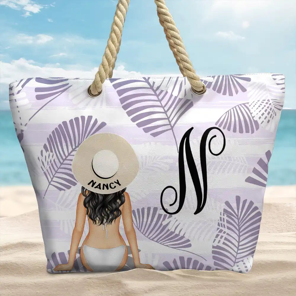 “Sandy Days Await!” – Personalized Beach Bag for Unique Girls' Beach Trips Beach Bag PopCulturePrints