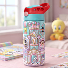 Load image into Gallery viewer, "Make Every Sip Magical!" - Sweet Bunny Colorful Kid Tumbler - Personalized Gifts For Kids Tumbler Cup PopCulturePrints

