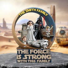 Load image into Gallery viewer, The Force Is Strong With This Family - Personalized Family Galactic Troop Acrylic Plaque Shaped Plaques PopCulturePrints
