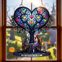 Load image into Gallery viewer, Eternal Love Tree Suncatcher - Personalize Your Love Story with Custom Names Ornament PopCulturePrints

