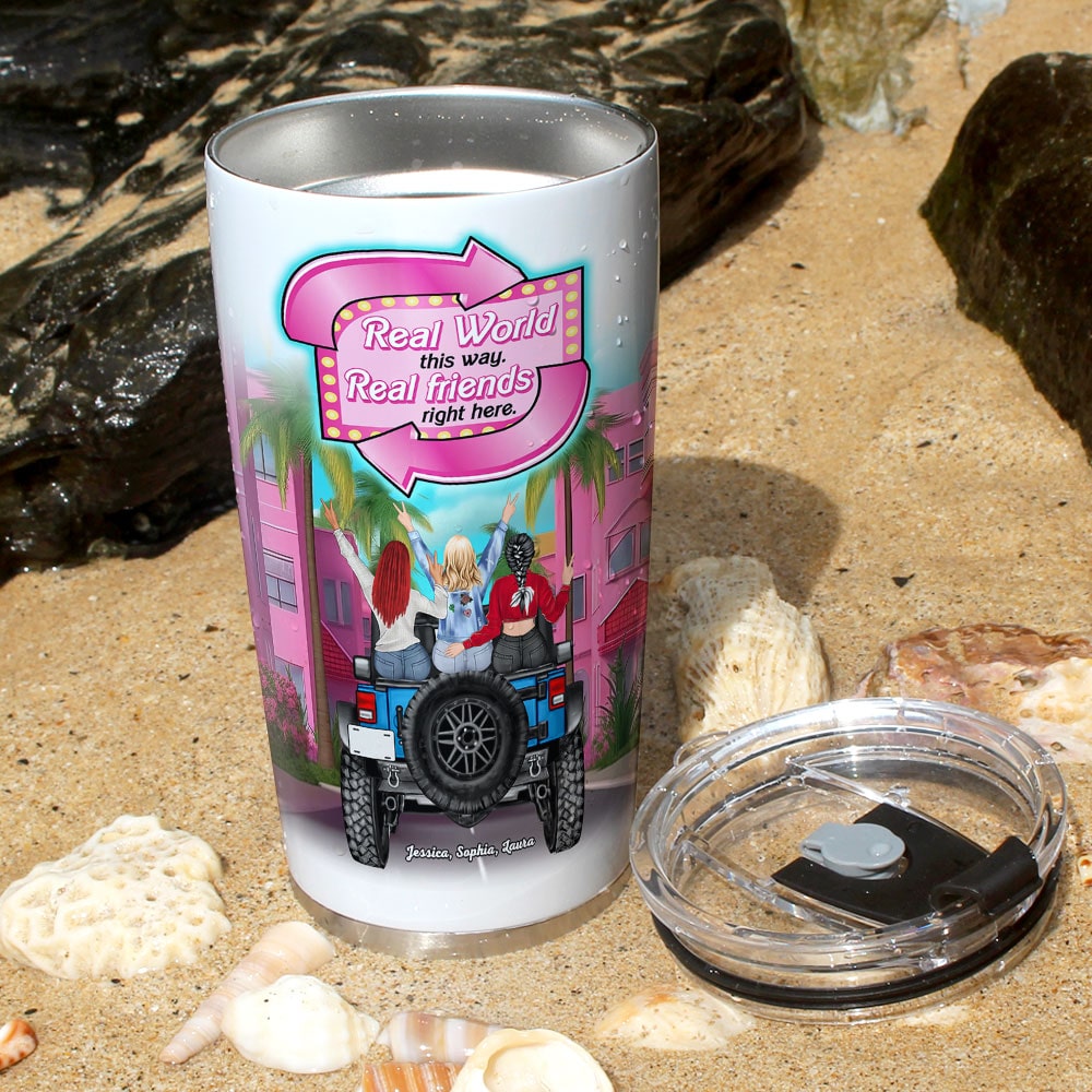 Personalized Real Friends Tumbler - Celebrate True Friendship Tumbler Cup PopCulturePrints
