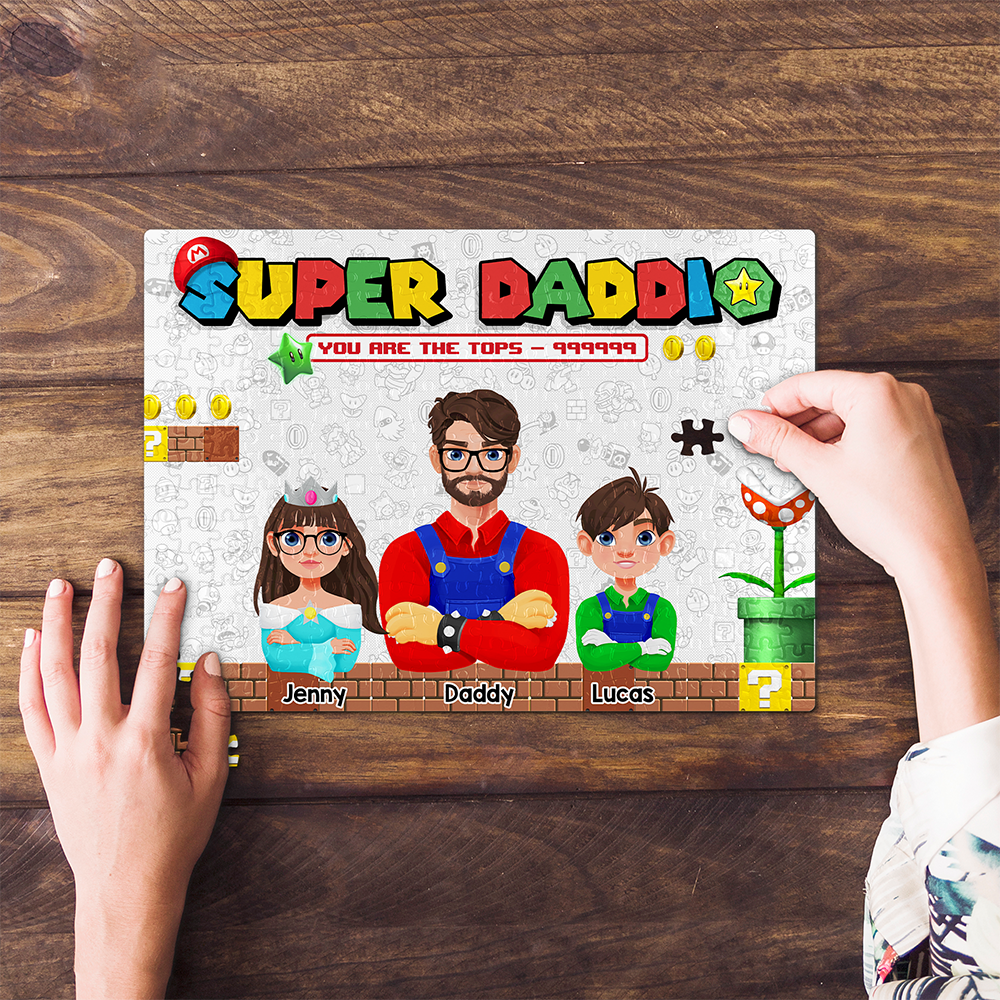 You're the Best Dad - Personalized Jigsaw Puzzle for Kids Jigsaw Puzzles PopCulturePrints