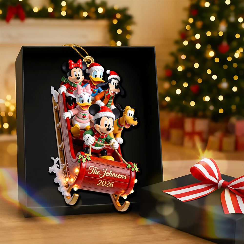 "Celebrate Togetherness!" - Personalized Childhood Christmas Ornament - Unique Gift for Families, Friends, and Kids