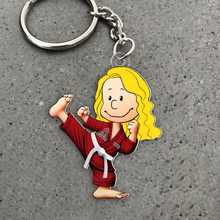 Load image into Gallery viewer, Custom Karate Lover Keychain - Personalized Gift for Martial Arts Enthusiasts Keychains PopCulturePrints
