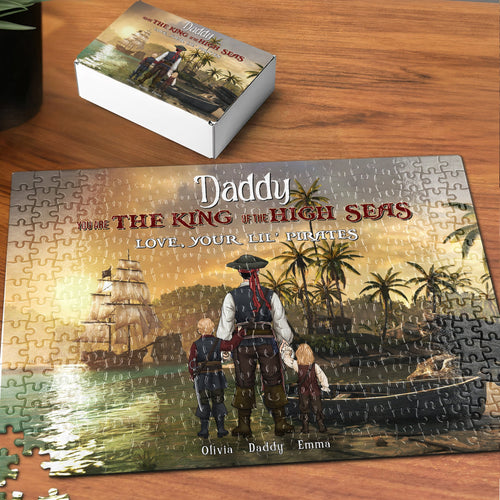 Personalized Pirate Adventure Jigsaw Puzzle for Dad - Father's Day Gift Jigsaw Puzzles PopCulturePrints