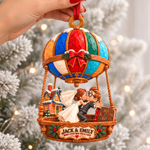 Load image into Gallery viewer, "Love Takes Flight" - Personalized Forever Adventure Couple Ornament - Unique Romantic Gift for Couples
