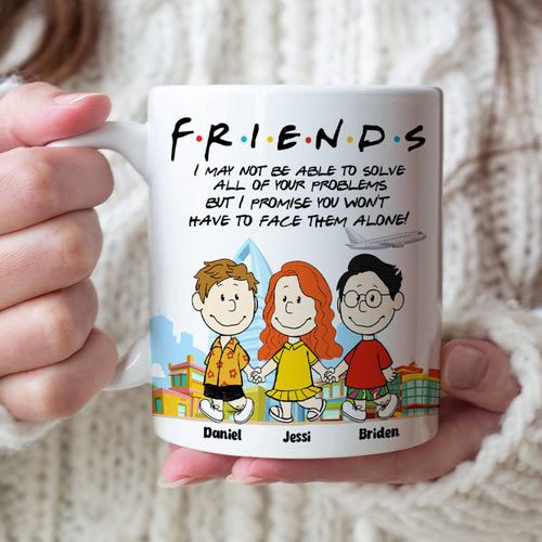 Personalized Friends Coffee Mug - Unique Gift for Best Friends Coffee Mug PopCulturePrints