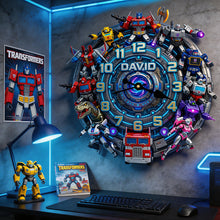 Load image into Gallery viewer, Transform the Time: Futuristic Warrior Acrylic Hanging Wall Clock - Personalized Gifts for Every Occasion Hanging Wall Clock PopCulturePrints
