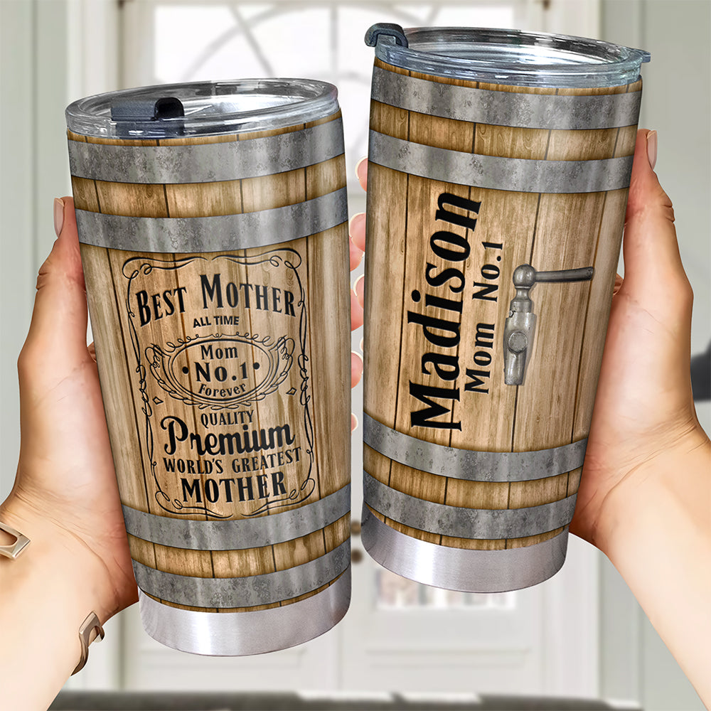 "Best Mom Ever - Personalized Tumbler For Mom" Tumbler Cup PopCulturePrints