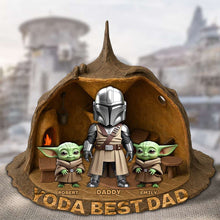 Load image into Gallery viewer, “Yoda Best Dad” - Personalized 3D Plaque for Dad - Custom Gift for Fathers Day, Birthdays, or Any Special Occasion Shaped Plaques PopCulturePrints
