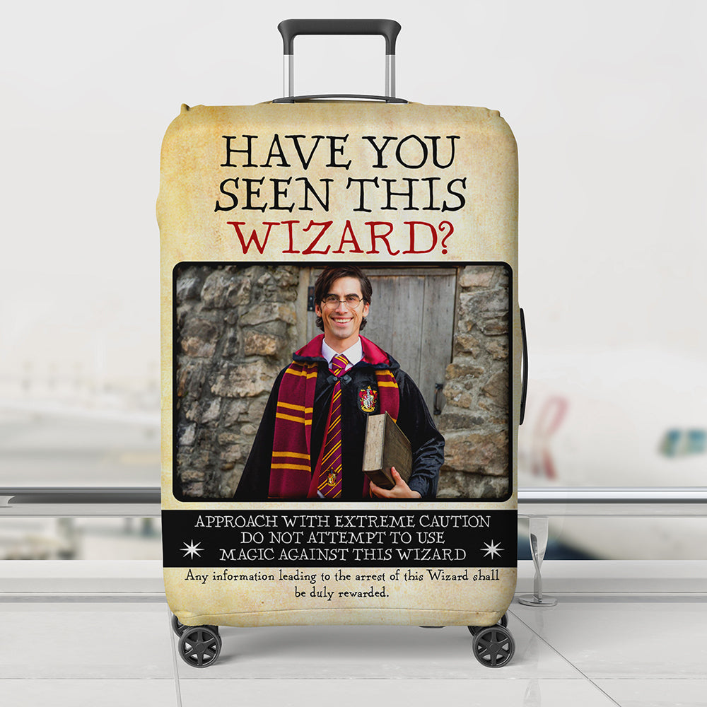 Personalized Wizard 'Have You Seen This Wizard?' Luggage Cover