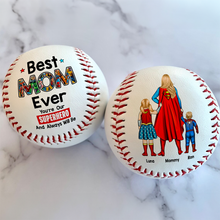 Load image into Gallery viewer, Best MOM Ever - Personalized Baseball Gift for Super Moms Baseball PopCulturePrints

