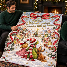 Load image into Gallery viewer, “Maybe Christmas means a little bit more” - Shining Christmas Blanket - Personalized Gift for Loved Ones Blanket PopCulturePrints
