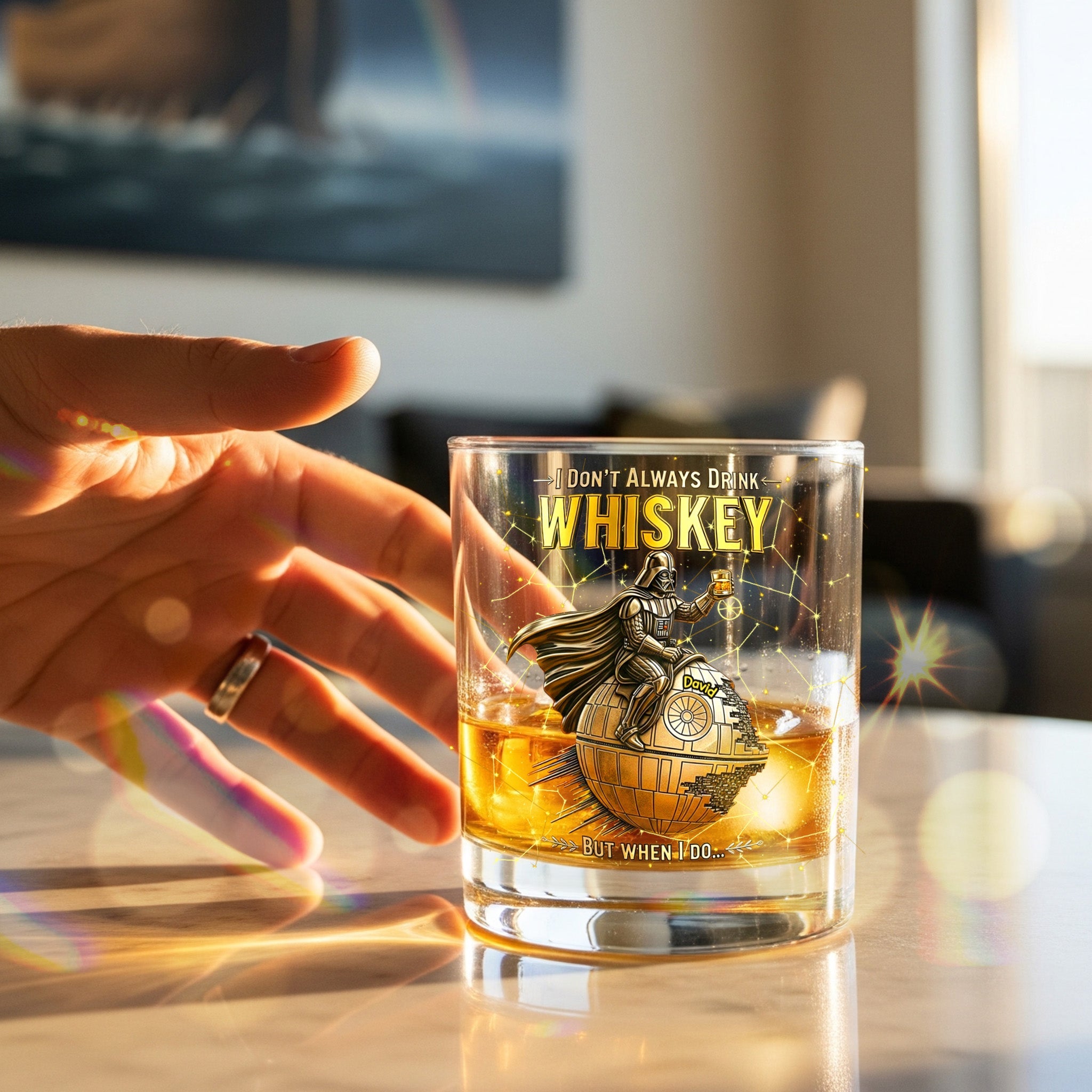 I Don't Always Drink Whiskey - Personalized 11oz Round Glass - Custom Gift for Friends, Family, Whiskey Lovers Whiskey Glass PopCulturePrints