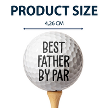 Load image into Gallery viewer, Best Daddy By Par - Custom Personalized Golf Ball Gift Golf Ball PopCulturePrints
