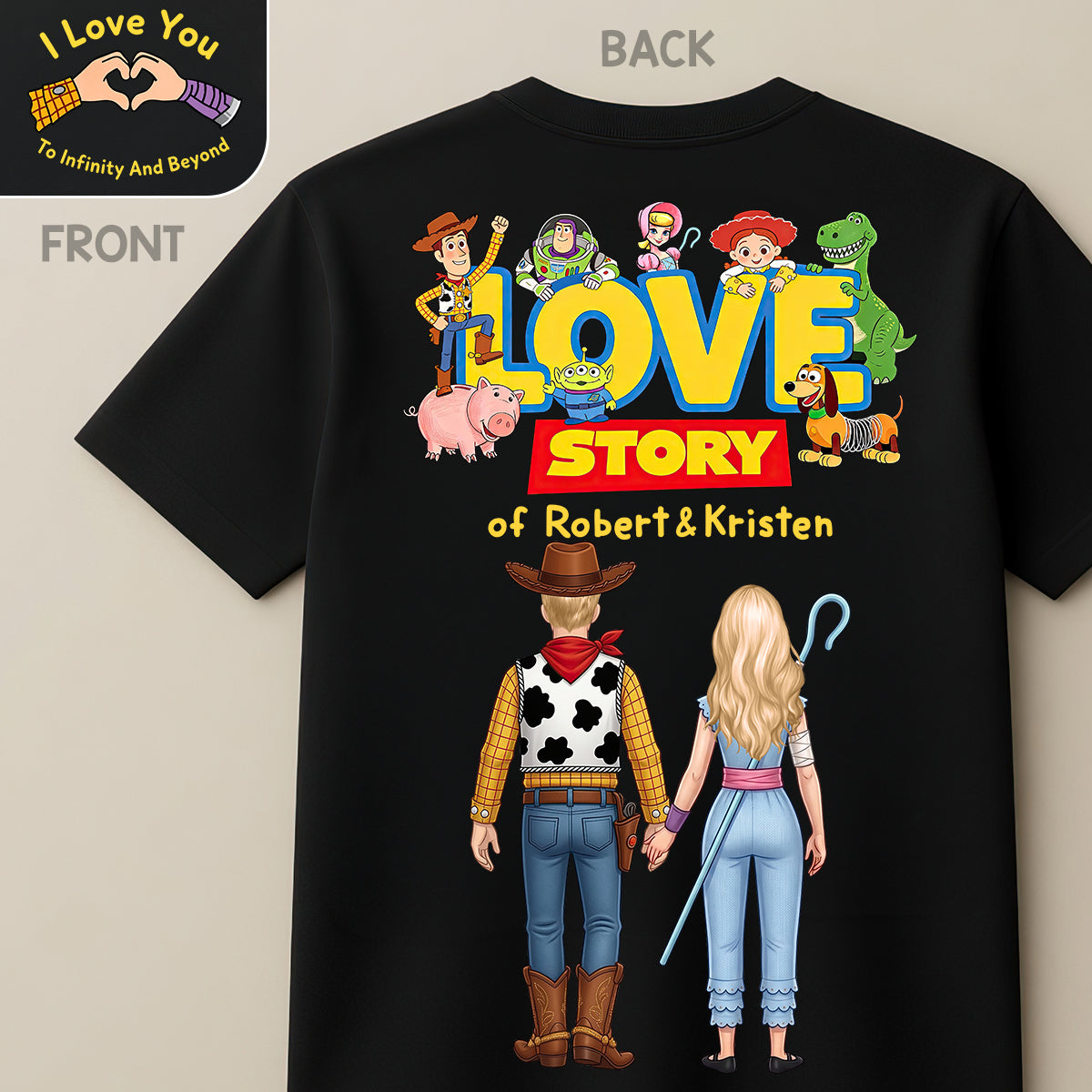 "Our Love Story" - Personalized Couple Shirt - Unique Gift for Loved Ones