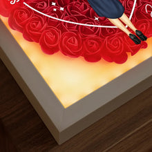 Load image into Gallery viewer, She Believed She Could, So She Did - Custom LED Light Flower Shadow Box Graduation Gift for Her LED Light Flower Shadow Box PopCulturePrints
