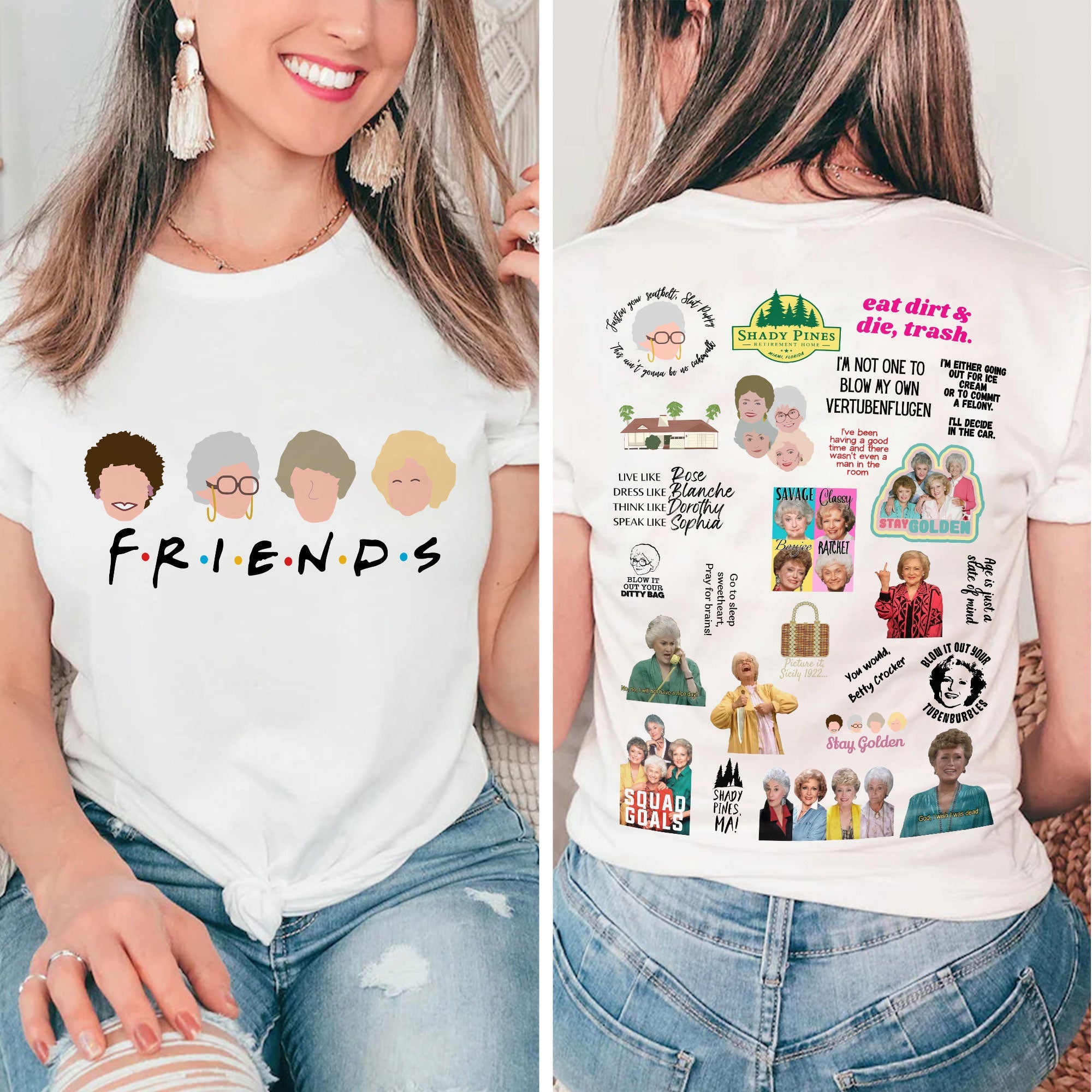 Golden Girls Friends Themed T-Shirt