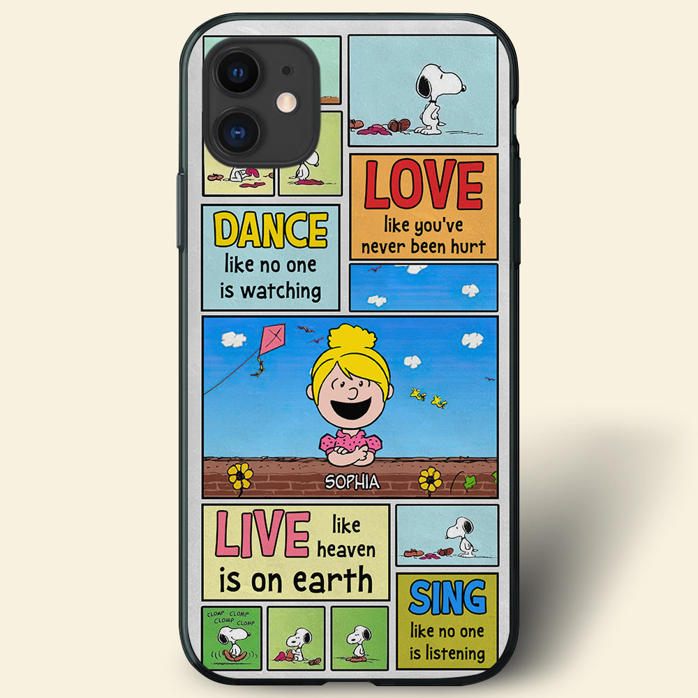 Personalized Cartoon-Themed Phone Case - Dance, Love, Live & Sing