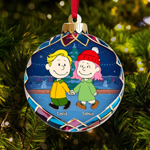 Load image into Gallery viewer, Custom Cartoon Couple Christmas Ornament
