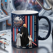 Load image into Gallery viewer, "Best Dad Ever - A Gift for Every Hero!" - Magic Mug - Personalized Gifts for Dad, Grandpa, and Patriotic Figures Coffee Mug PopCulturePrints
