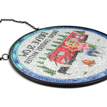 Load image into Gallery viewer, Making Memories One Campsite At A Time - Personalized Stained Glass Window Hanging Suncatcher Suncatcher Ornament PopCulturePrints
