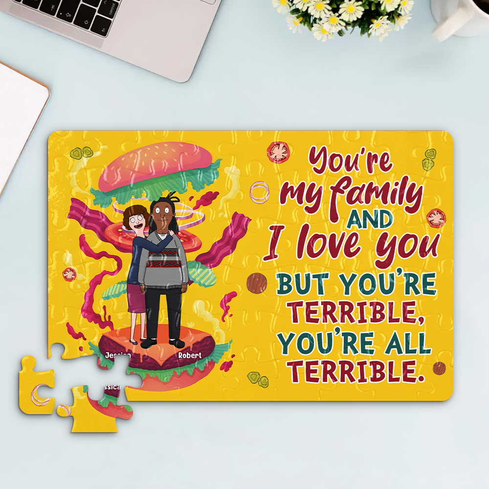Personalized Burger Lover Jigsaw Puzzle for Couples Jigsaw Puzzles PopCulturePrints