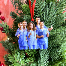 Load image into Gallery viewer, Personalized Nurse Themed Photo Ornament Gift Ornament PopCulturePrints
