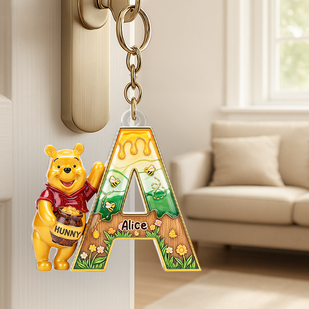 Cute Cartoon Bear Keychain - Personalized Gift for Fans and Friends Keychains PopCulturePrints