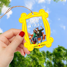 Load image into Gallery viewer, Personalized Couples Christmas Acrylic Ornament - Hubby &amp; Wifey Ornament PopCulturePrints
