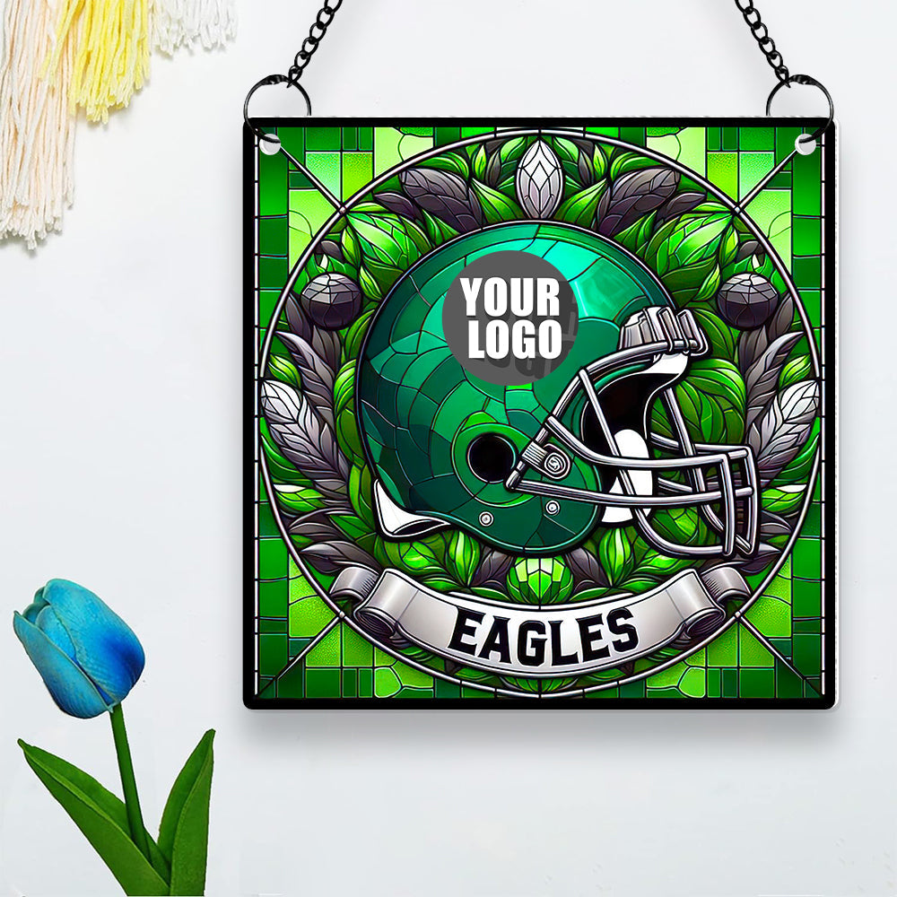 Personalized Football Fan Christmas Suncatcher Ornament Suncatcher PopCulturePrints