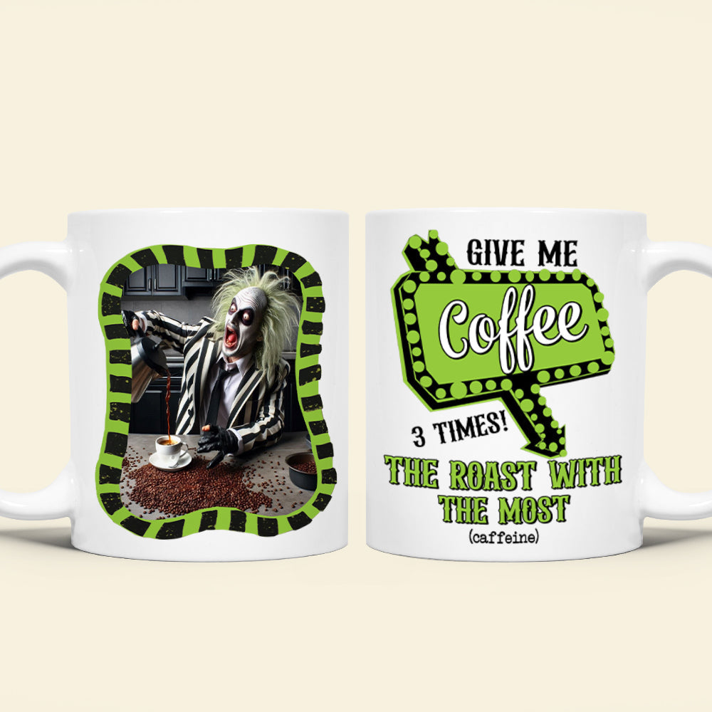 Horror Fans Personalized Coffee Lover Mug - Fun and Spooky Coffee Mug Gift