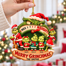 Load image into Gallery viewer, Naughty Family Christmas Ornament - Personalized Gifts For Family 05HAQN081026 Ornament PopCulturePrints
