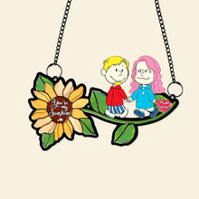 Load image into Gallery viewer, You&#39;re My Sunshine Personalized Suncatcher Ornament for Couples Suncatcher PopCulturePrints
