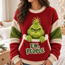 Load image into Gallery viewer, Ew People! Embrace the Grinch This Christmas - Personalized Funny Christmas Shirt AOP Products PopCulturePrints
