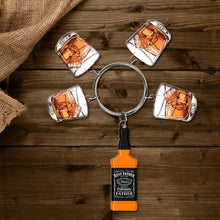 Load image into Gallery viewer, Custom Whiskey Charm Keychain for Dad Keychains PopCulturePrints
