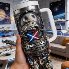 Load image into Gallery viewer, Celebrate 50 Years of Star Wars - Personalized 40oz Tumbler for Cosmic Lovers Tumbler Cup PopCulturePrints
