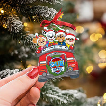 Load image into Gallery viewer, Personalized Kids&#39; Christmas Car Ornament Ornament PopCulturePrints
