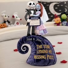 Load image into Gallery viewer, “Together Forever, In Every Way” - Personalized Spooky Married Couple Pillow - Unique Gift for Couples, Newlyweds, and Halloween Enthusiasts Pillow PopCulturePrints
