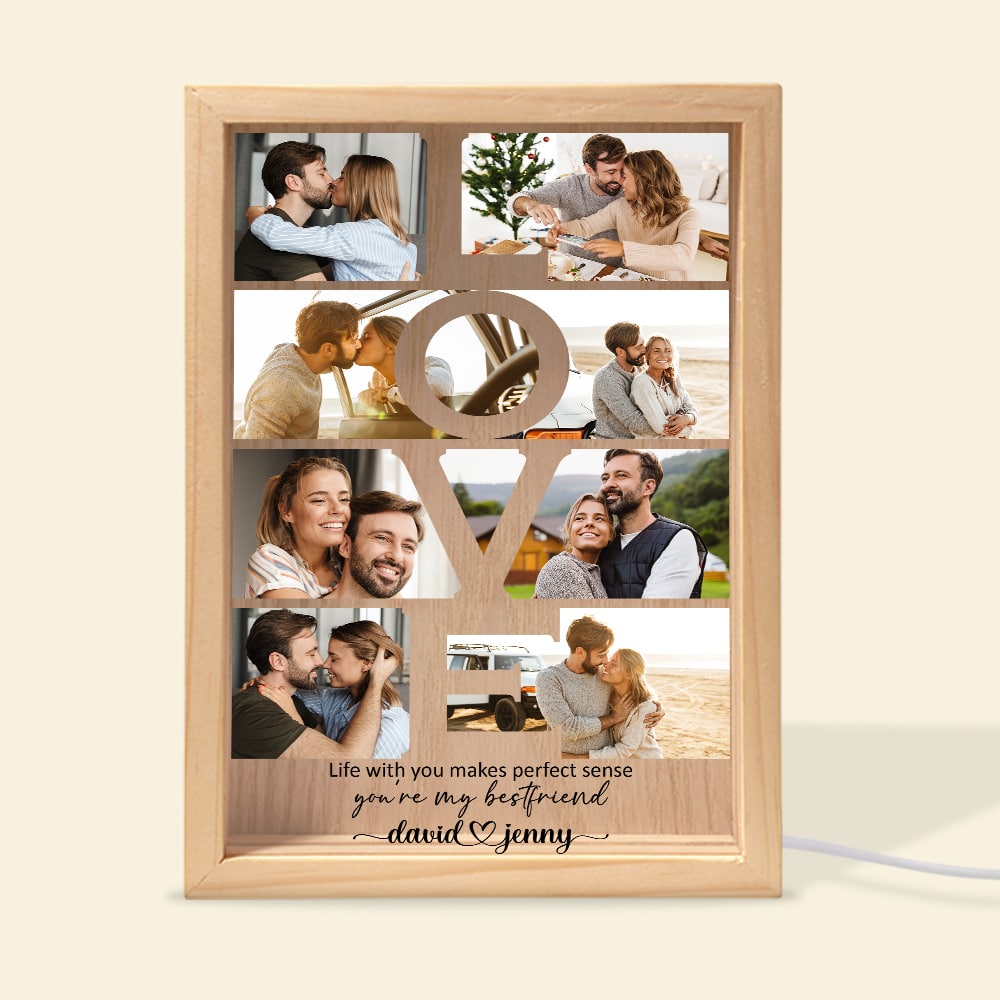 Customized Light Box Photo Frame - Perfect Sense of Love PopCulturePrints