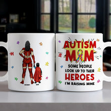 Load image into Gallery viewer, “Autism Mom: I&#39;m Raising Mine” - Personalized Coffee Mug for Mom, Grandma, and More Coffee Mug PopCulturePrints
