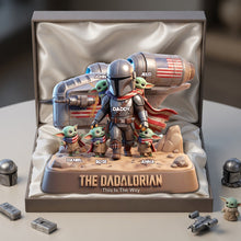 Load image into Gallery viewer, "This Is The Way" - Space Warrior Dad Acrylic Plaque - Personalized Gifts for Dads and Grandpas Shaped Plaques PopCulturePrints
