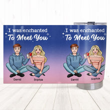 Load image into Gallery viewer, Personalized Enchanted Couple Tumbler - I Was Enchanted To Meet You Tumbler Cup PopCulturePrints
