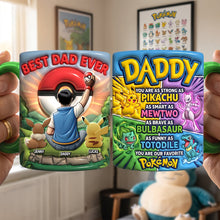 Load image into Gallery viewer, Best Dad Ever - Personalized Adventure Mug for Dads and Kids Coffee Mug PopCulturePrints
