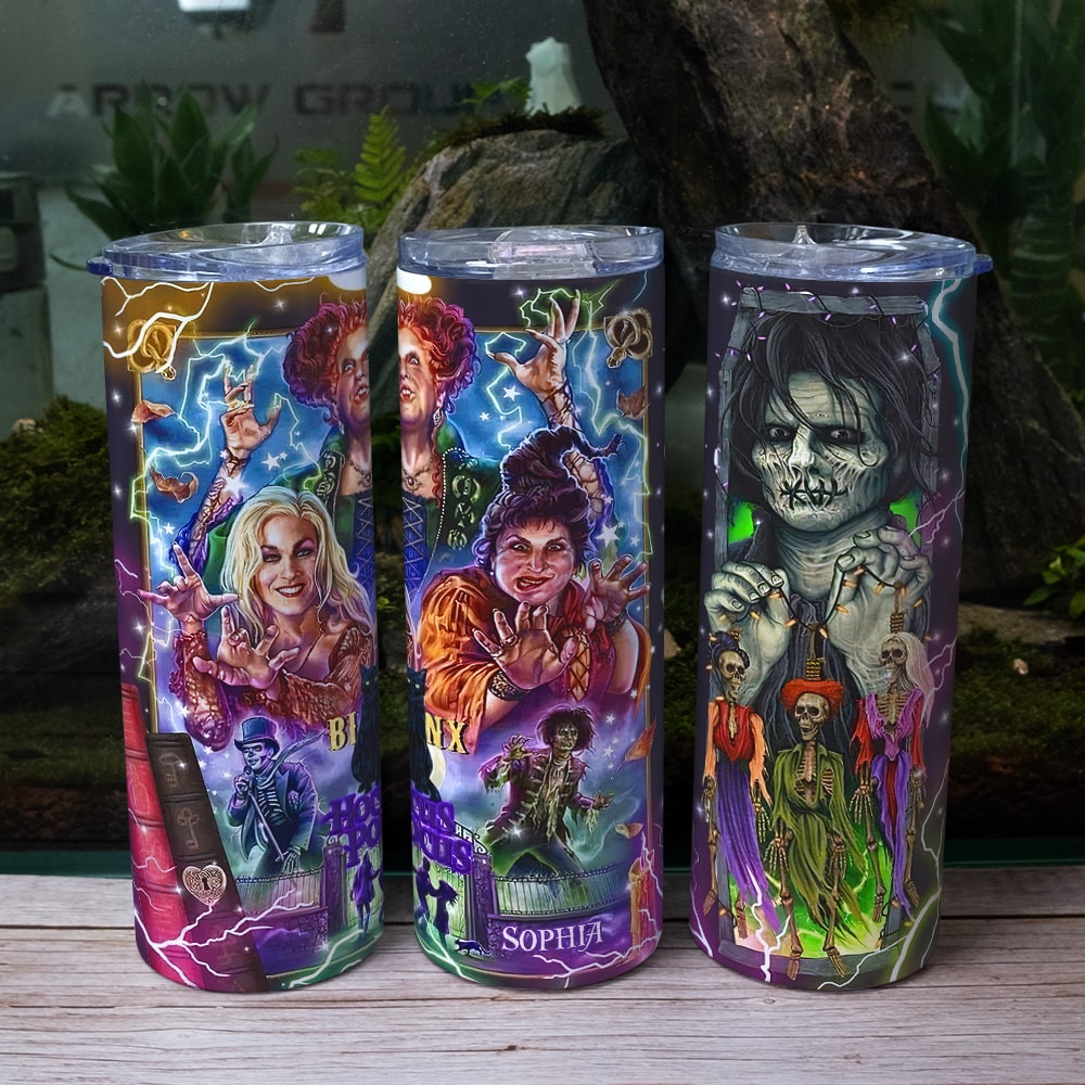 Spooky Horror Movie Fans Tumbler - Personalized Halloween Gift Tumbler Cup PopCulturePrints
