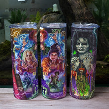 Load image into Gallery viewer, Spooky Horror Movie Fans Tumbler - Personalized Halloween Gift Tumbler Cup PopCulturePrints
