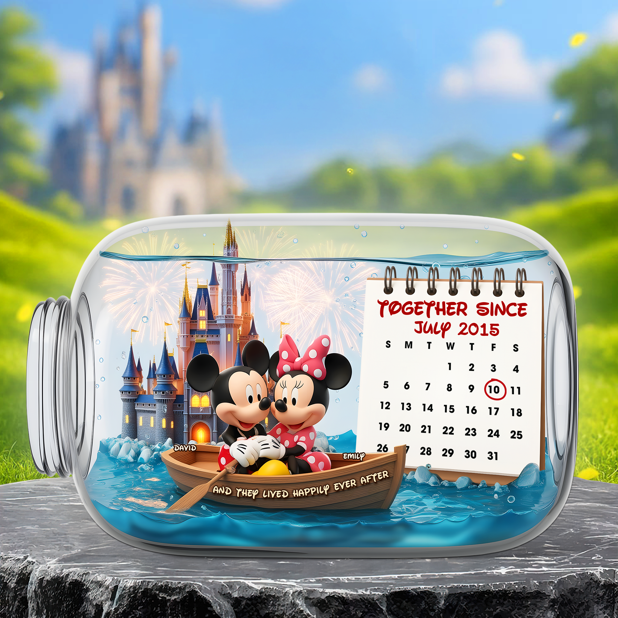 "Together Since July 2015" - Personalized Anniversary Acrylic Plaque - Perfect Gift for Couples, Friends, and Loved Ones Shaped Plaques PopCulturePrints