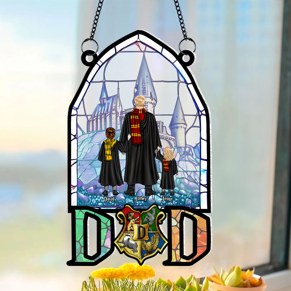 Personalized Harry Potter Family Stained Glass Ornament